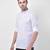 Tabard white  linen Short Kurta for men's