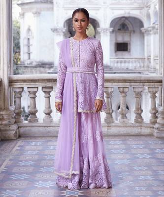 Lilac Chaya Kurta Sharara Set 2