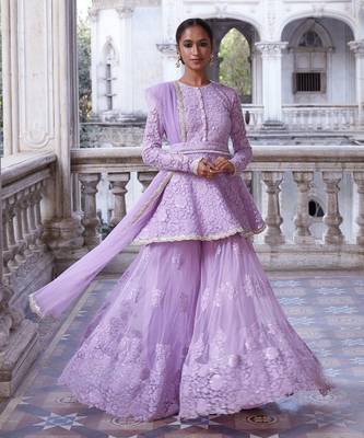 Lilac Chaya Kurta Sharara Set 1