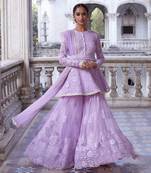 Lilac Chaya Kurta Sharara Set