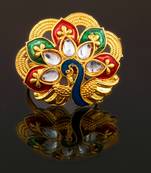 Multicolor cubic zirconia rings