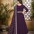 Purple embroidered georgette salwar