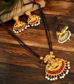 Multicolor cubic zirconia mangalsutra