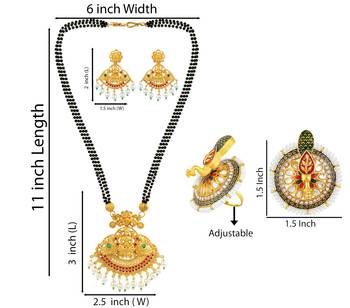 Multicolor cubic zirconia mangalsutra 4