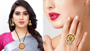 Multicolor cubic zirconia mangalsutra 3