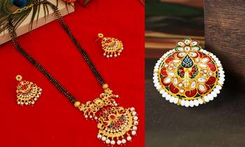 Multicolor cubic zirconia mangalsutra 2
