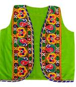Aglare emdroydred Koti,jecket for Girlsor garba,navratri gujarat,kuctch.Bundi jecket Green