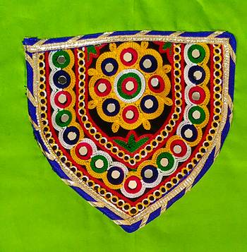 Aglare emdroydred Koti,jecket for Girlsor garba,navratri gujarat,kuctch.Bundi jecket Green 3