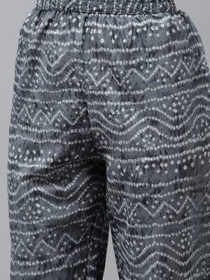 Grey printed cotton ethnic-kurtis 5