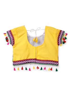 Banjara India Kutchi Embroidered Girls Chaniya Choli with Dupatta (CC1-RJS) - Red 3