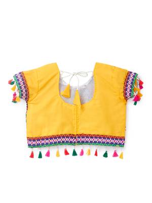 Banjara India Kutchi Embroidered Girls Chaniya Choli with Dupatta (CC1-RJS) - Green 3