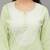 Green Lucknowi Chikankari Khadi Cotton Straight 3/4 th sleeves kurta set for Women