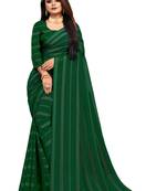 Green Woven Georgette Saree With Blouse