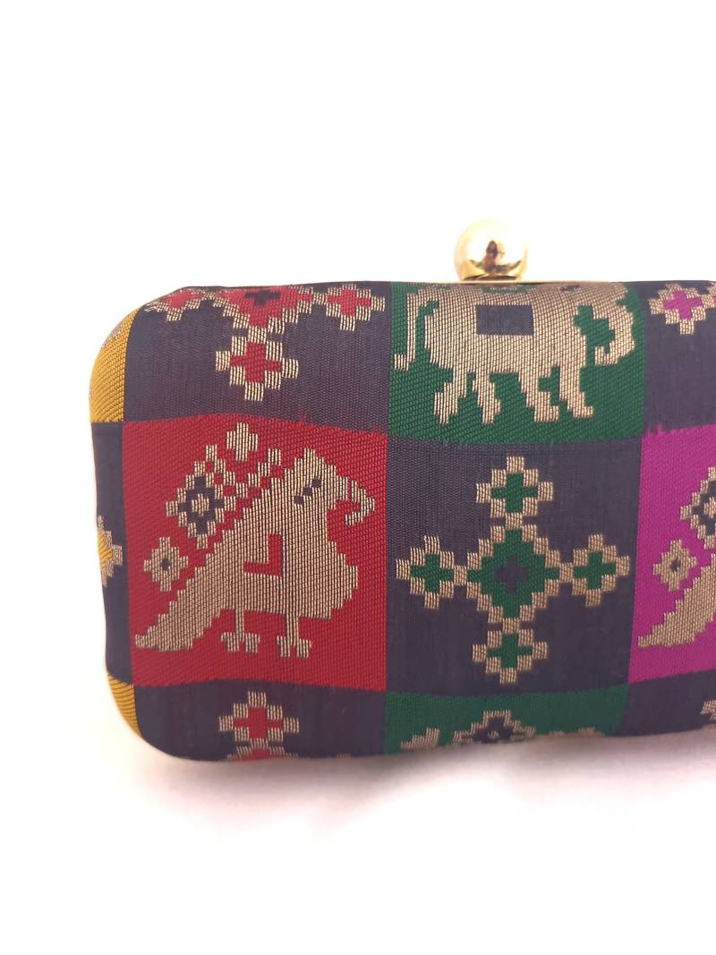Patola Brocade Clutch