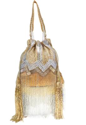 Glitzy Diva Tassel Hand Embroidered Potli 3