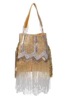 Glitzy Diva Tassel Hand Embroidered Potli 1