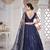 Navy Blue Net Sequince Work Lehenga Choili With Dupatta For Women