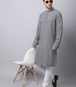Multicolor plain cotton men-kurtas