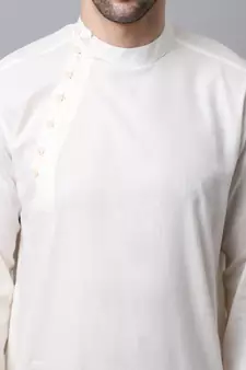 White plain cotton men-kurtas