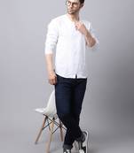 White plain cotton men-kurtas