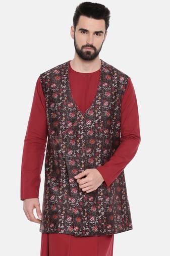 Long Printed Modi Jacket