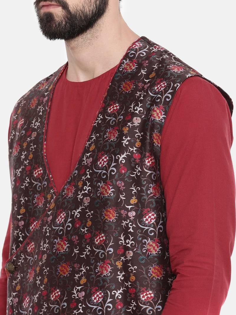 Long Printed Modi Jacket