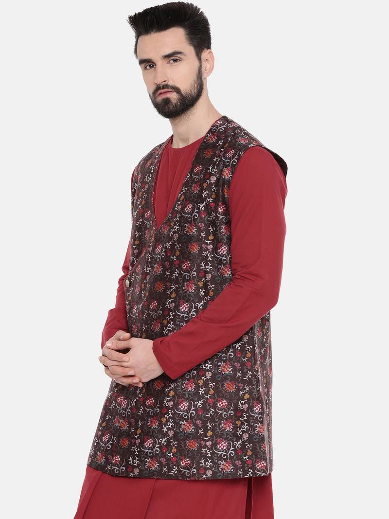 Long Printed Modi Jacket