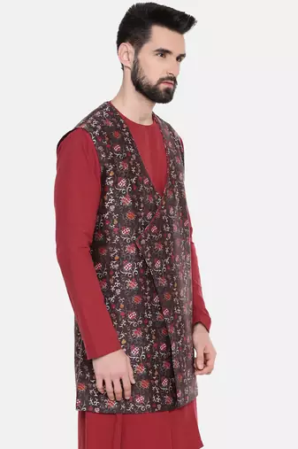 Long Printed Modi Jacket