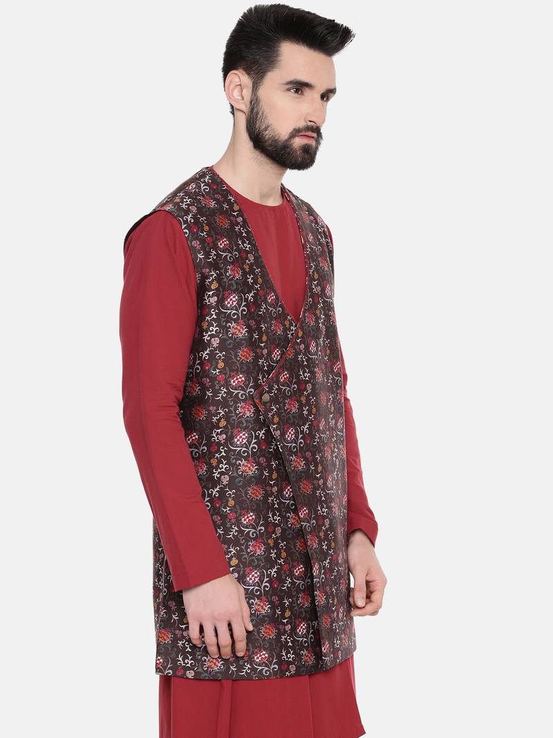 Long Printed Modi Jacket