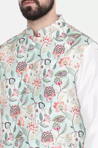 Silk Muslin Green Jacket