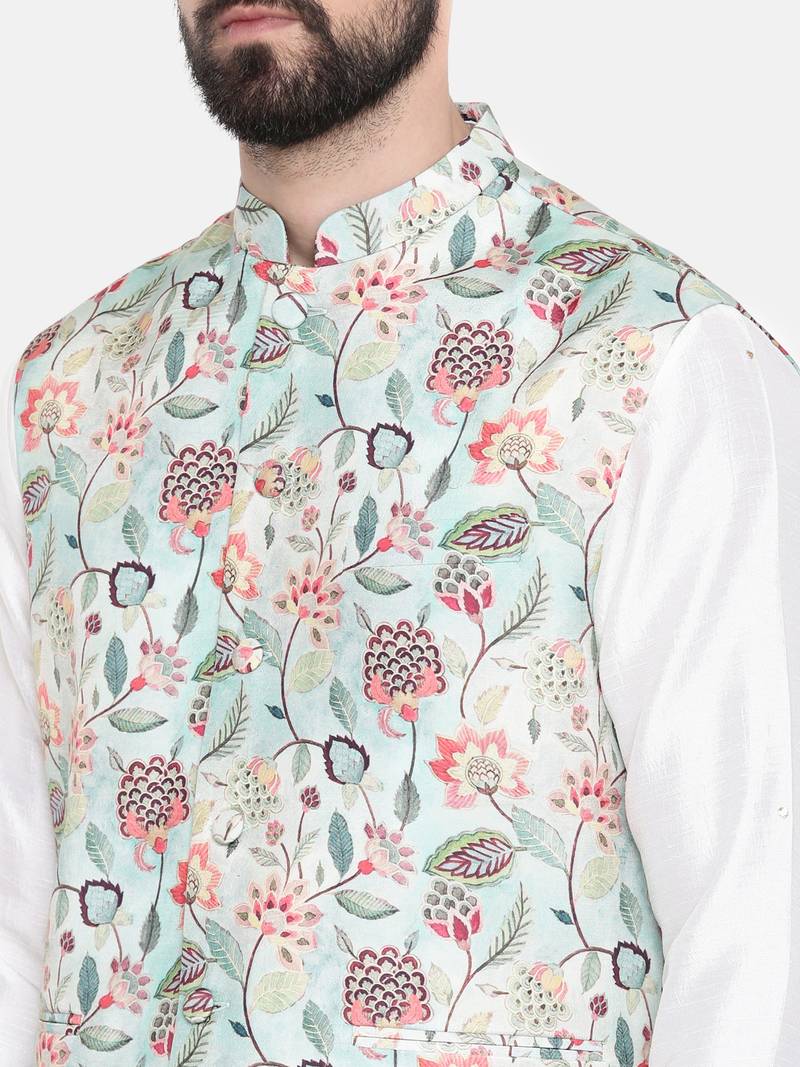 Silk Muslin Green Jacket