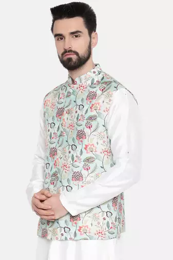 Silk Muslin Green Jacket