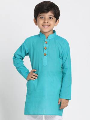  Cyan Handloom Kurta 2