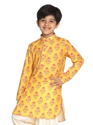 Boys' Mustard Kurta 2