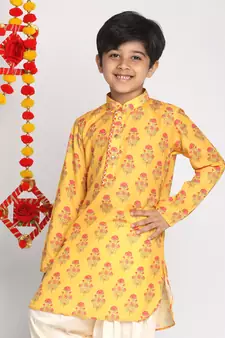 Boys' Mustard Kurta