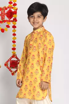 Boys' Mustard Kurta