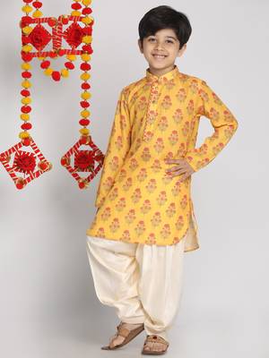  Multicolor-Base-Mustard And Cream Kurta Patiala Set 1