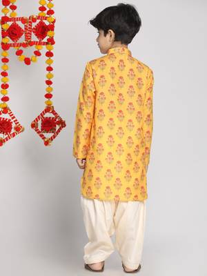  Multicolor-Base-Mustard And Cream Kurta Patiala Set 4