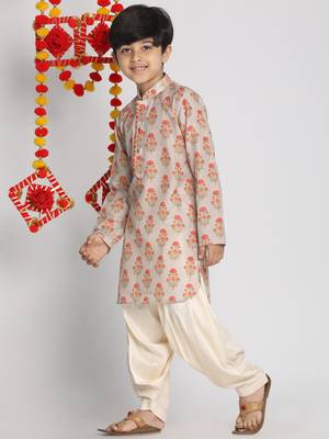  Multicolor-Base-Beige And Cream Kurta Patiala Set 3