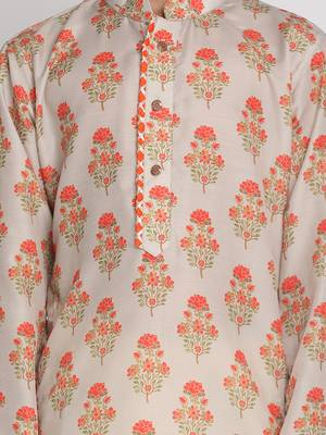  Multicolor-Base-Beige And Cream Kurta Patiala Set 5