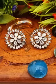 White earrings