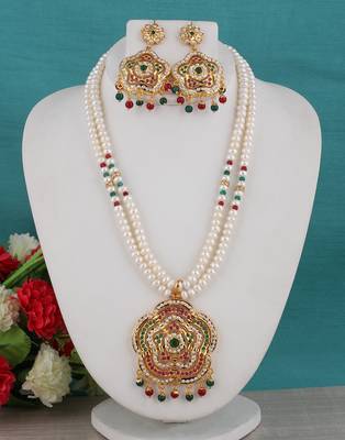 Real Natural Hyderabadi pearls Set 1