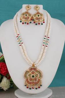 Real Natural Hyderabadi pearls Set