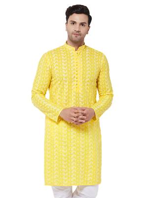 Mustard Pure Cotton Kurta 1