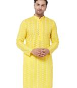 Mustard Pure Cotton Kurta
