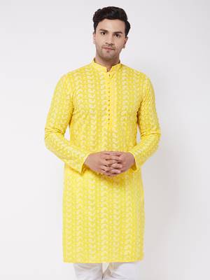 Mustard Pure Cotton Kurta 2
