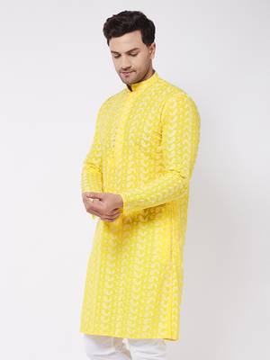 Mustard Pure Cotton Kurta 3