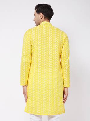 Mustard Pure Cotton Kurta 4