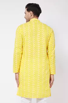 Mustard Pure Cotton Kurta