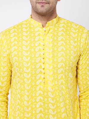 Mustard Pure Cotton Kurta 5